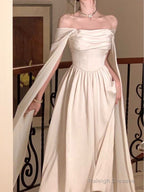 A-Line Prom Dress Long White 21Th Birthday Outfits