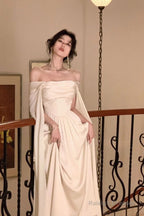 A-Line Prom Dress Long White 21Th Birthday Outfits