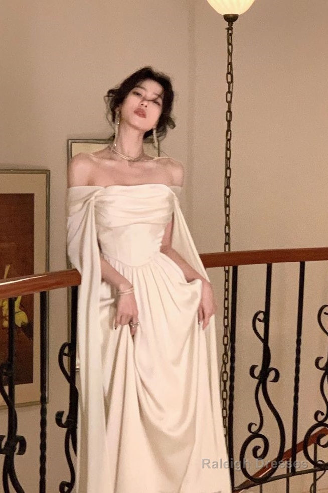 A-Line Prom Dress Long White 21Th Birthday Outfits