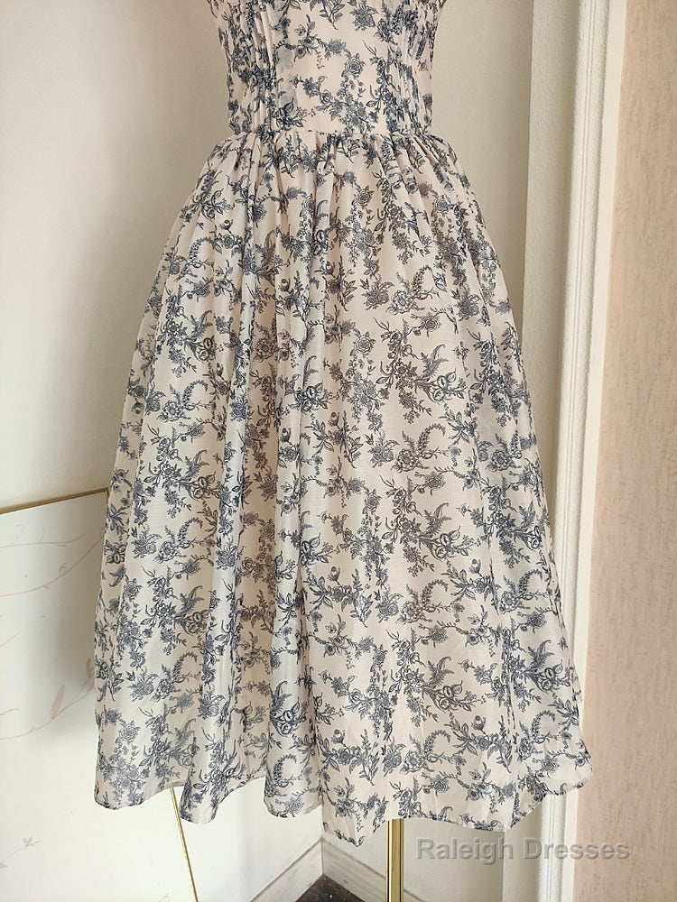 Sexy A Line Sweetheart Floral Holiday Dress Travel Vacation Dresses Birthday Dress