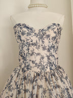 Sexy A Line Sweetheart Floral Holiday Dress Travel Vacation Dresses Birthday Dress