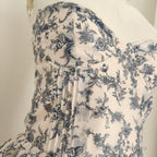 Sexy A Line Sweetheart Floral Holiday Dress Travel Vacation Dresses Birthday Dress