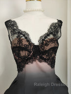 Sexy A Line V Neckline Satin Lace Vacation Dresses Short Birthday Dress