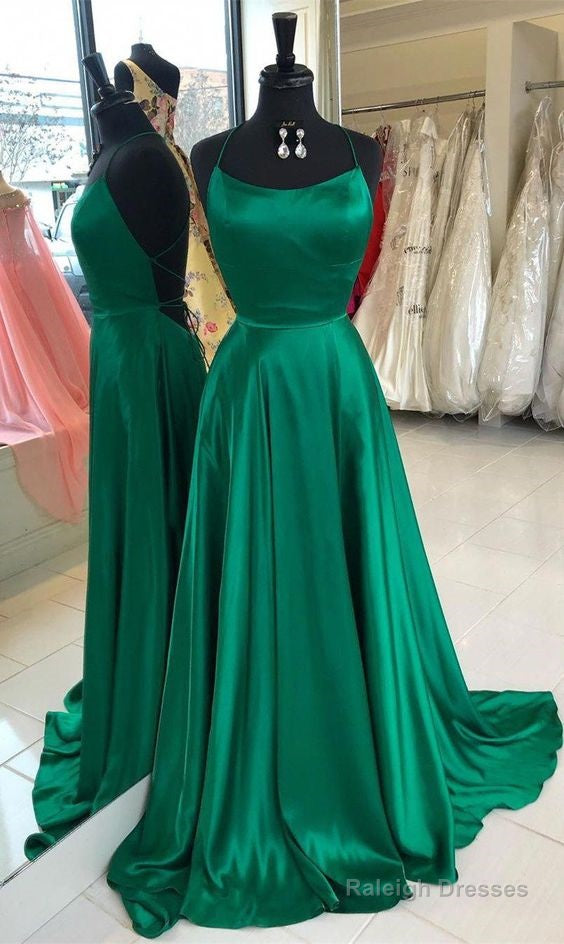 Sexy Backless Prom Dress Green Color ,Pageant Dress, Graduation School Party Gown Main image