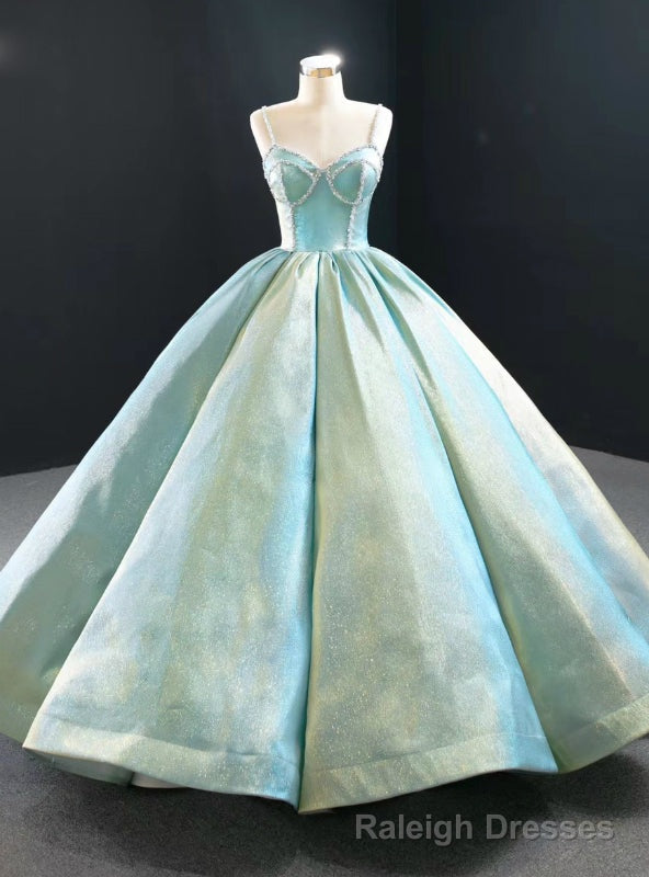 Sexy Ball Gown Straples Beading Sweeth 16 Prom Dress