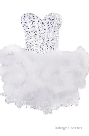 Sexy Ball Gown Sweetheart Mini Homecoming Dress With Beading