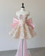 Ball Gowns Sweetheart Pink Floral Lace Prom Dress Prom Dresses