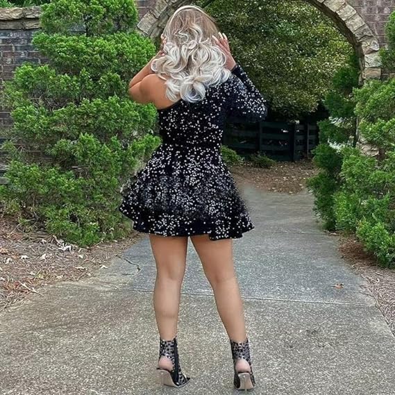 Birthday Dress Black Sequin Homecoming Dress Birthday Outfits