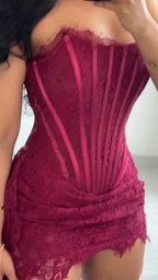 Burgundy Strapless Lace Sheath Short Cocktail Dresses Homecoming Dresses