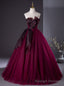 Sexy Burgundy Tulle Strapless Pleats Prom Dress