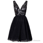 Clairvoyant Outfit Sparkly Sequined Open Back Deep V-Neck Prom Cocktail Homecoming Dresses