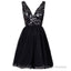 Clairvoyant Outfit Sparkly Sequined Open Back Deep V-Neck Prom Cocktail Homecoming Dresses