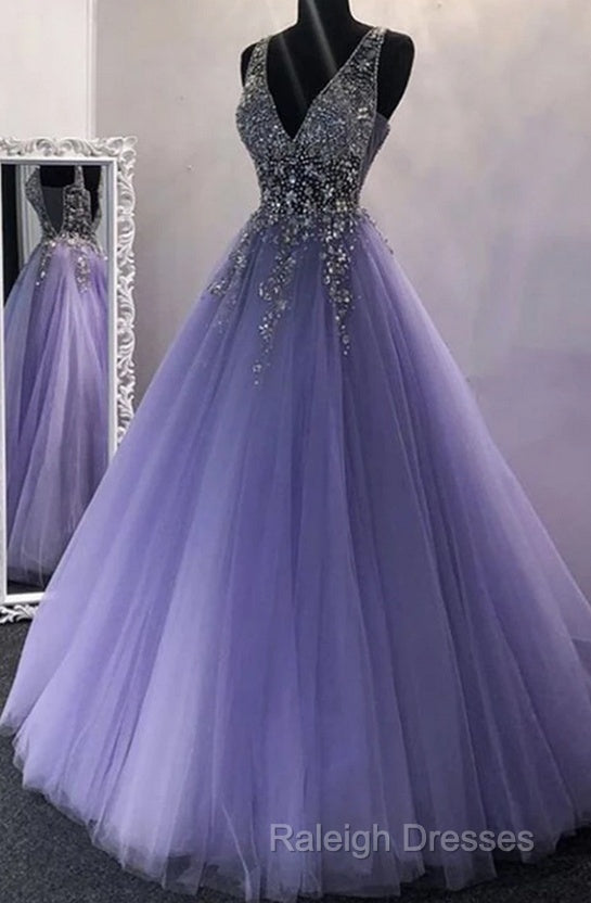 Sexy Long Prom Dresses With Beading,Evening Dresses,Charming Dance Dress Secondary image