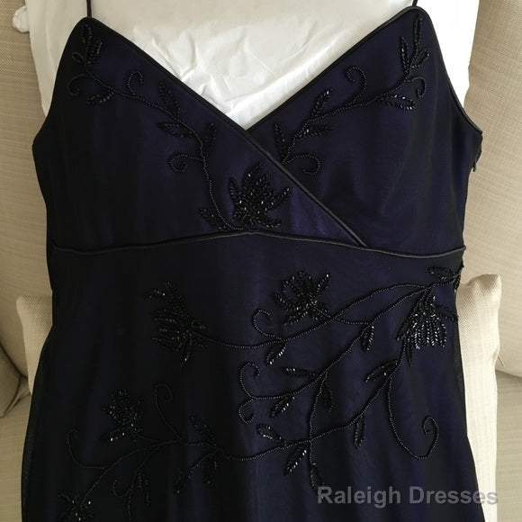 Sexy Mermaid Prom Gown With Straps Navy Blue Prom Dresses