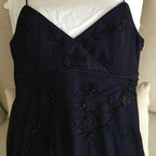 Mermaid Prom Gowns With Straps Navy Blue Prom Dress