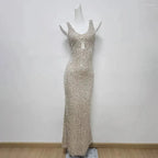 Mermaid Silver Sequin Prom Dresses Birthday Outfits