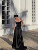 Mermaid Spaghetti Straps Black Birthday Dresses 22Th Birthday Outfits