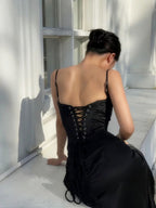 Mermaid Spaghetti Straps Black Birthday Dresses 22Th Birthday Outfits
