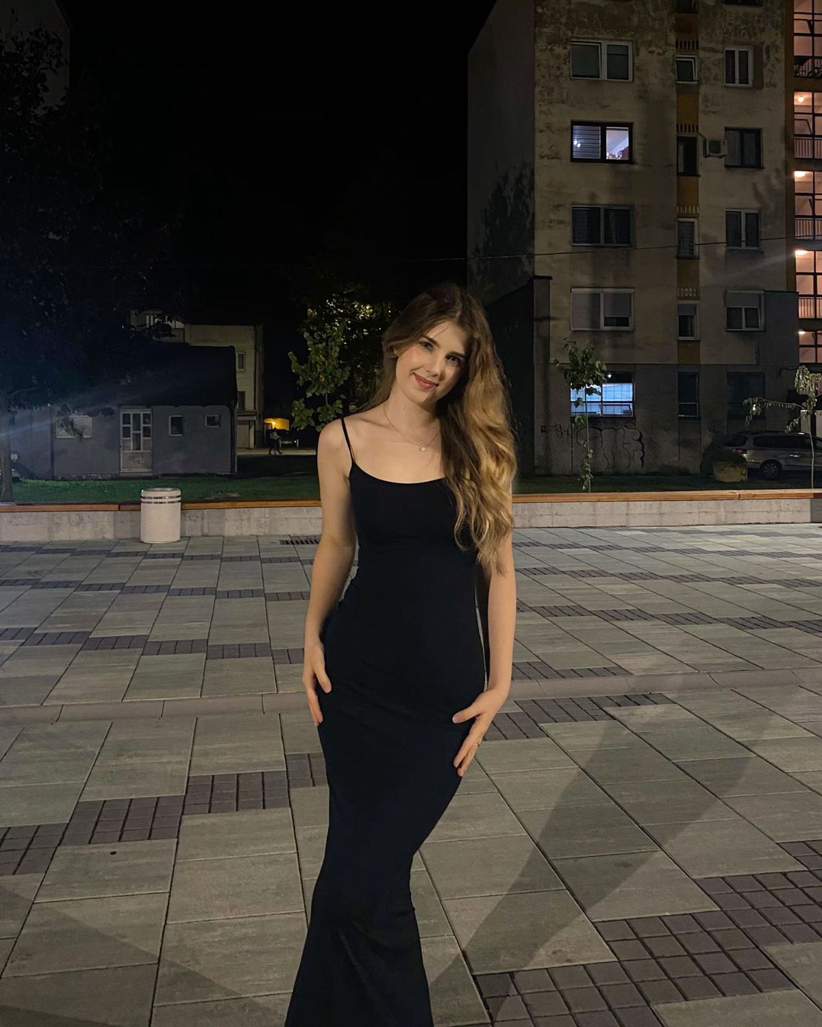 Mermaid Spaghetti Straps Black Satin Prom Dress Long Trendy Prom Dresses For Women Main image