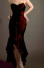 Mermaid Spaghetti Straps Burgundy Prom Dress Prom Gown