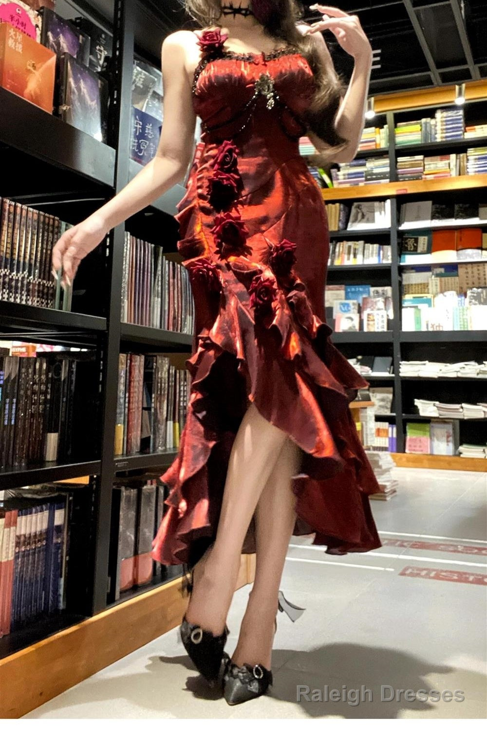 Sexy Mermaid Spaghetti Straps Burgundy Velvet WomenS Beach Dress Vacation Dresses Birthday Dress