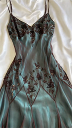 Mermaid Spaghetti Straps Floor Length Beads Prom Dresses Prom Dress