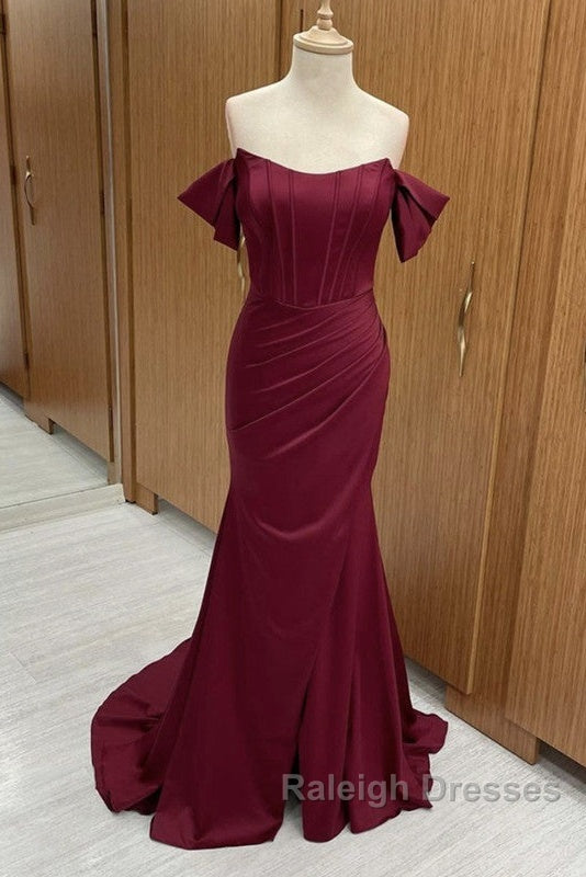 Sexy Mermaid Split Corset Dresses Off The Shoulder