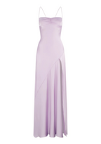 Mermaid Straps Lilac Slit Long Prom Dresses