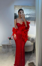 Mermaid Straps Silver Sequin Prom Dress Long Prom Dresses 20Th Birthday Outfits Graduation Dress