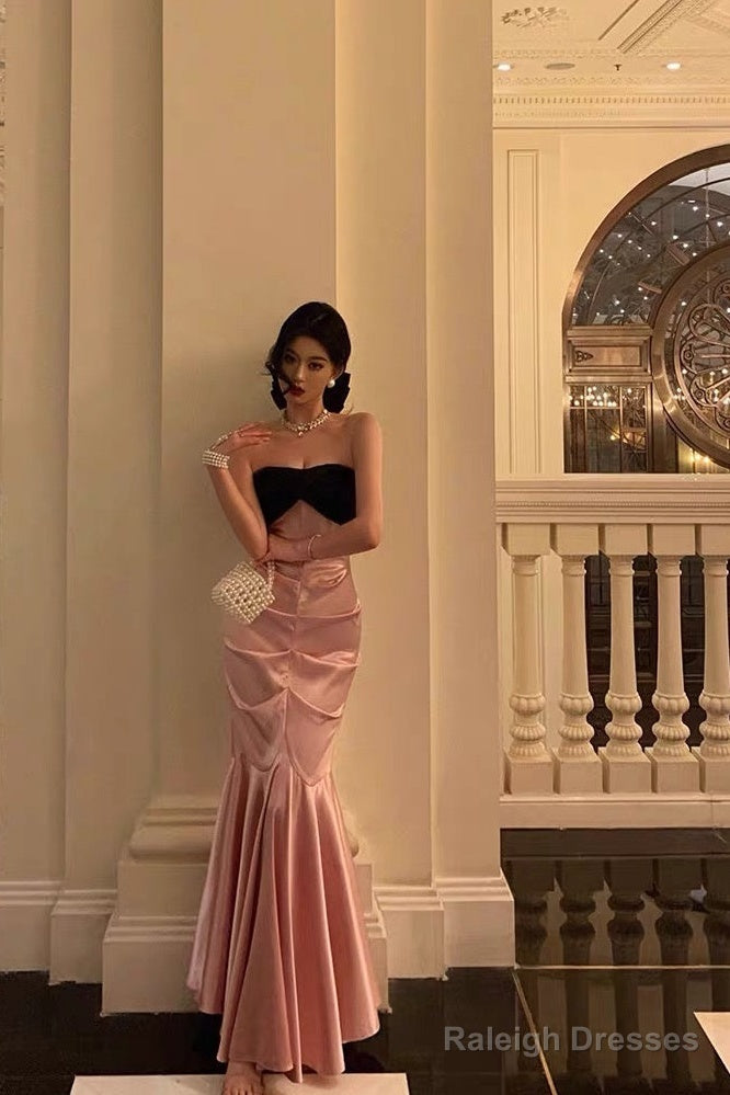 Sexy Mermaid Sweetheart White Long Satin Prom Dresses Birthday Outfits Main image