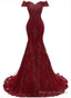 Sexy Mermaid Tulle with Lace Sweethart Prom Dress, Long Prom Dress