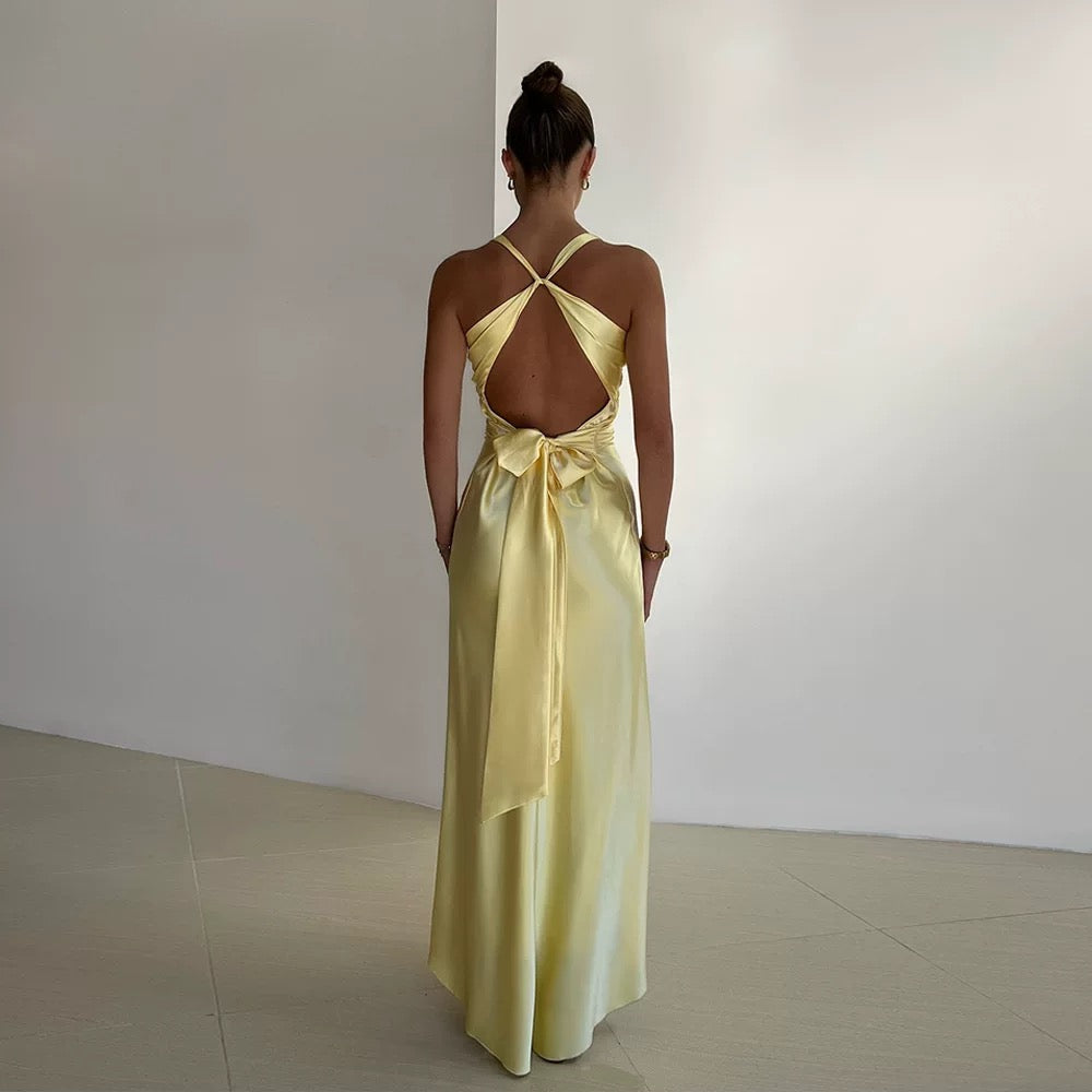 Mermaid V Neckline Long Prom Dresses