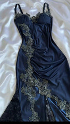 Mermaid Spaghetti Straps Lace Prom Dresses Prom Dresses