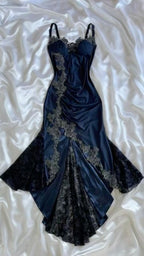 Mermaid Spaghetti Straps Lace Prom Dresses Prom Dresses