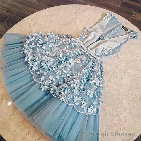 Sexy Party Women Dress Cute Tulle Blue Homecoming Dress