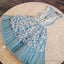 Sexy Party Women Dress Cute Tulle Blue Homecoming Dress