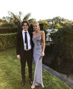 Prom Dress Sheath Long Prom Dress Spaghetti Straps Long Prom Dresses