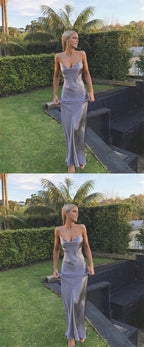 Prom Dress Sheath Long Prom Dress Spaghetti Straps Long Prom Dresses