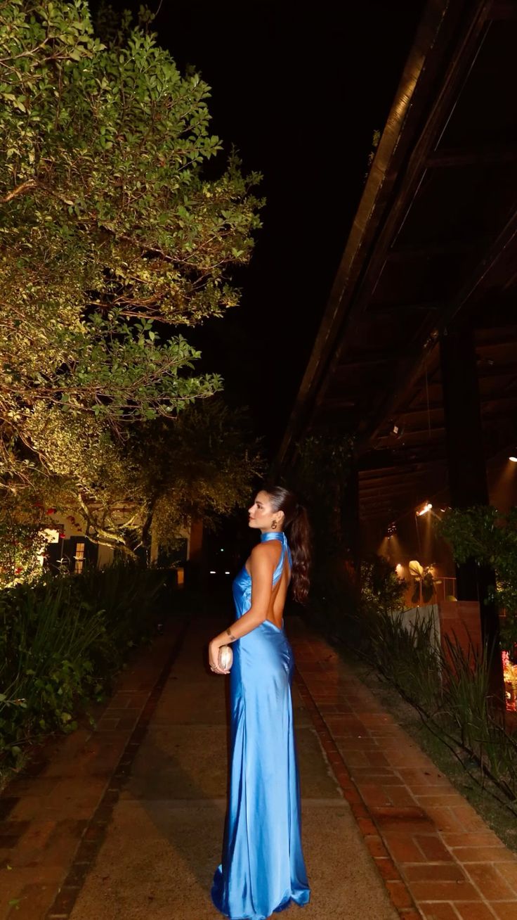 Sheath Blue Prom Gowns Prom Dress