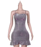 Sheath Halter Sequin Tight Grape Prom Homecoming Dress 8Th Grad Dance Graduation Dresses Short Birthday Outfits Hoco Dress