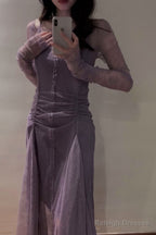 Sexy Sheath Off The Shoulder Grape Lace Beach Dress WomenS Vacation Dresses Birthday Dress