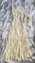 Sheath Straps Chiffon Champagne Long Prom Dress