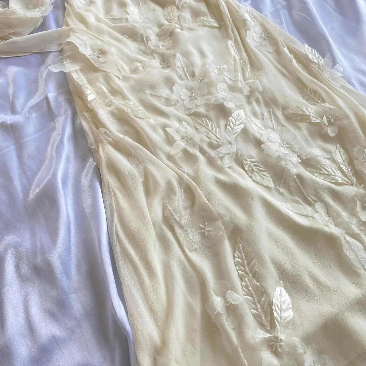 Sheath Straps Chiffon Champagne Long Prom Dress