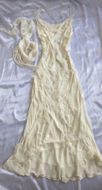Sheath Straps Chiffon Champagne Long Prom Dress
