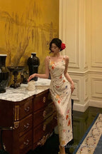 Sexy Sheath Straps Floral Prom Dresses Birthday Outfits Evening Gown Party Dress