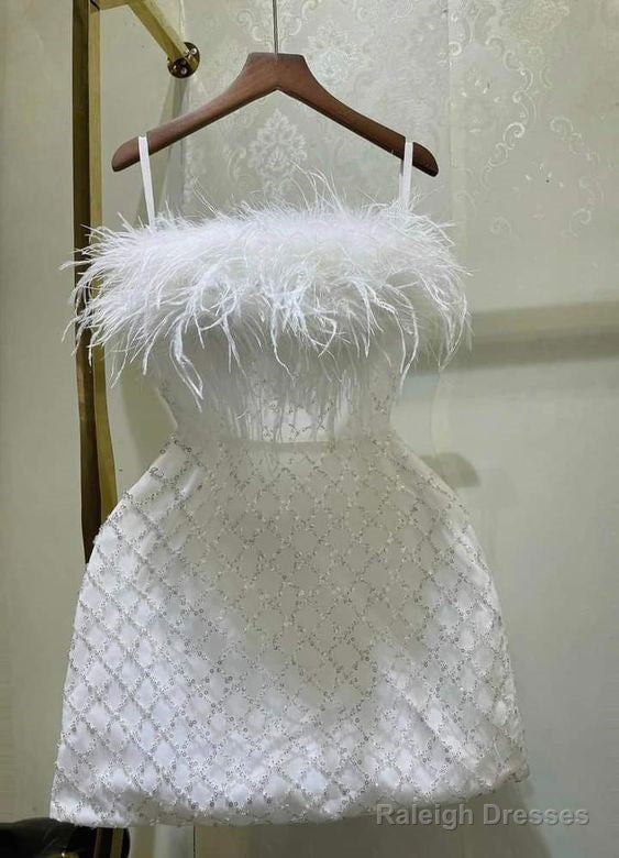 Sheath Straps White Homecoming Dresses 16Th Birthday Outfits Main image