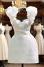 Sexy Sheath Straps White Sequin Homecoming Dress 16Th Birthday Outfits