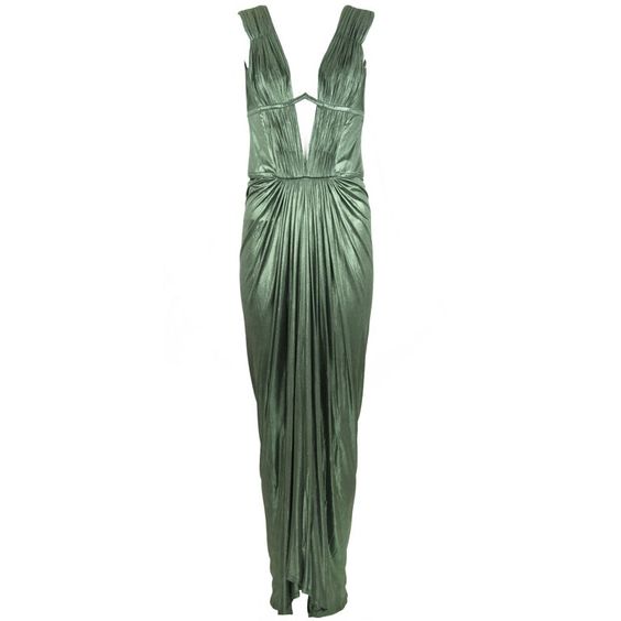 Sheath V Neckline Green Long Prom Dress