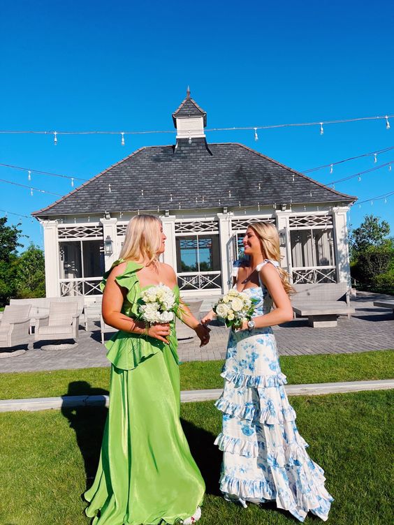 Straps Sleeveless Blue Prom Dresses 22Th Birthday Outfit