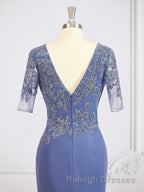 Sheath/Column Bateau Floor-Length Chiffon Mother of the Bride Dresses With Appliques Lace